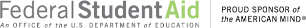 Federal Student Aid logo with the tagline