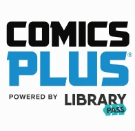 Comics Plus Powered by Library Pass Logo